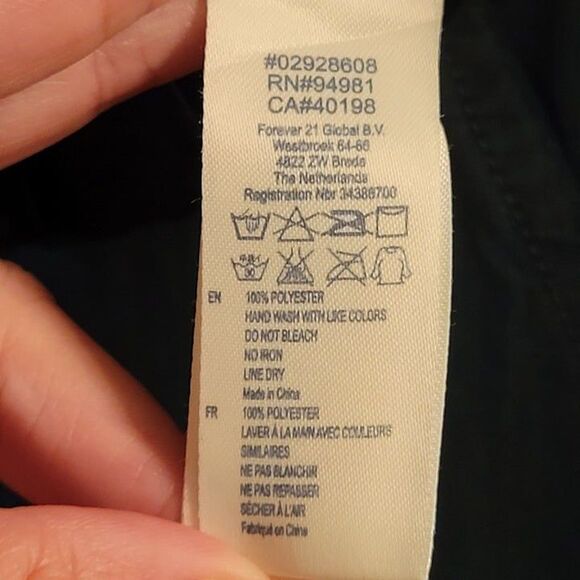 I Love H81  Womens Jacket Blue M Windbreaker Moto Cropped - Picture 4 of 7